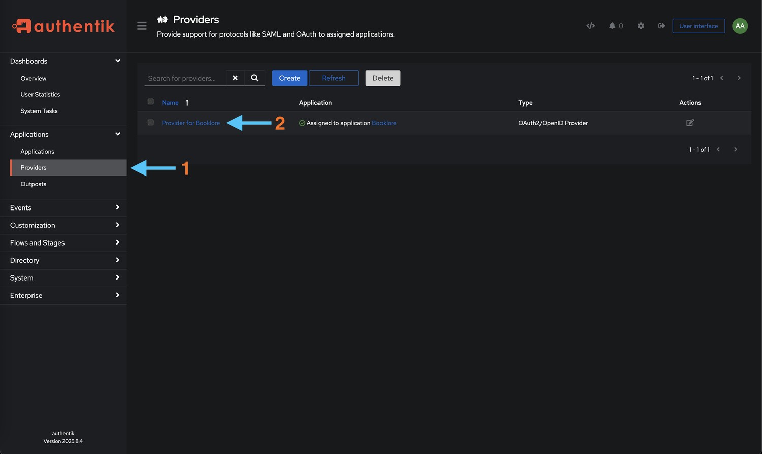 Provider List