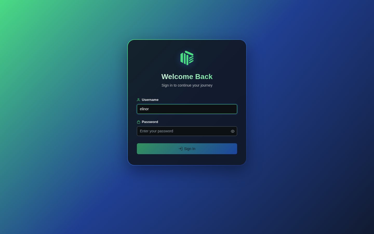 The Trove sign-in page