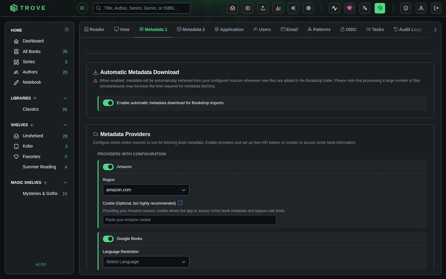 Automatic Metadata Download