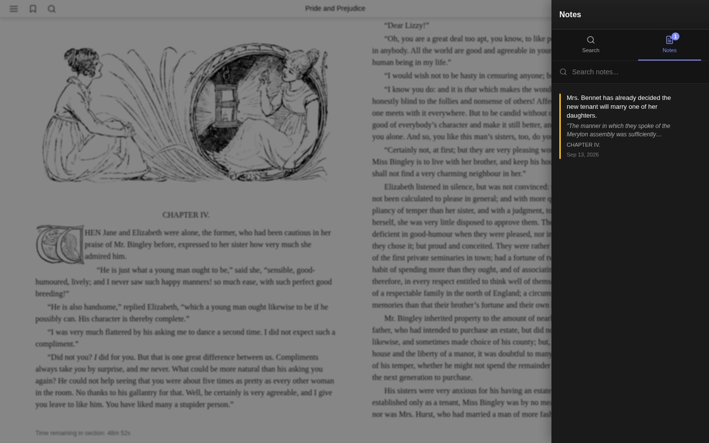 Notes Panel